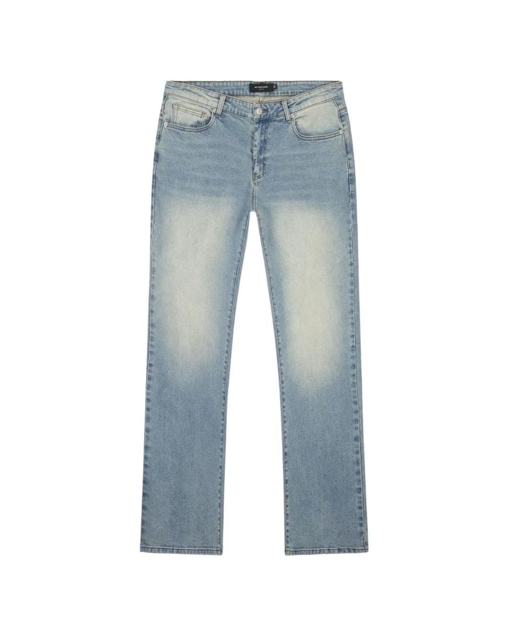 don't waste culture Blue Quiono Washed-Effect Jeans for men