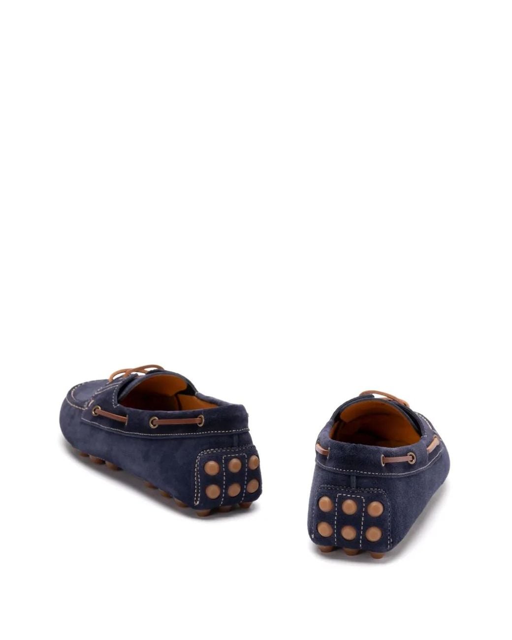 Tod's Blue Boat Gommino Bubble Loafers for men