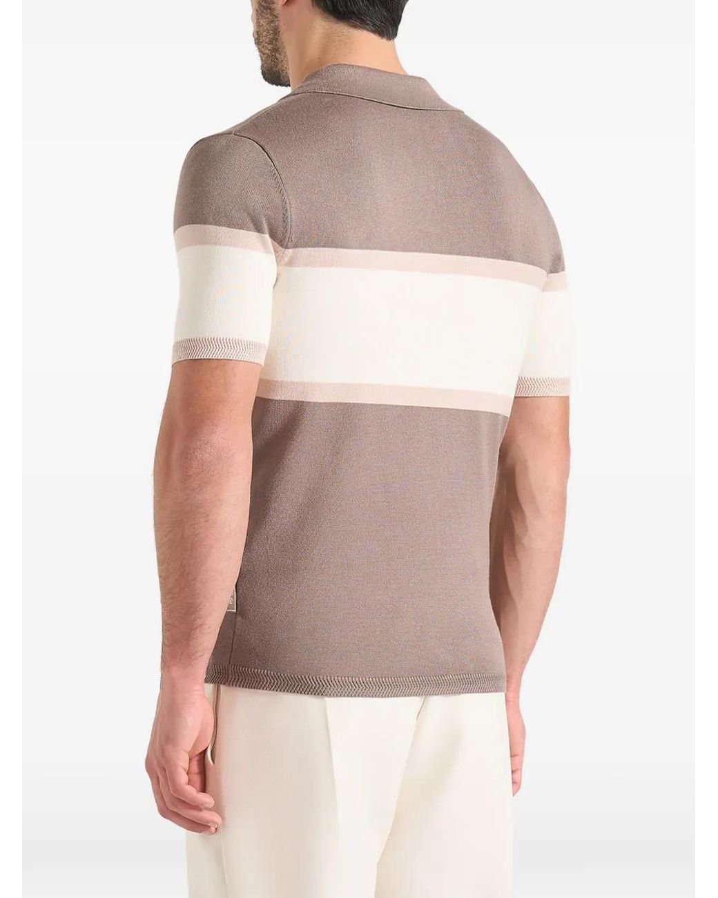 Manière De Voir White Enzo Colour-Block T-Shirt for men