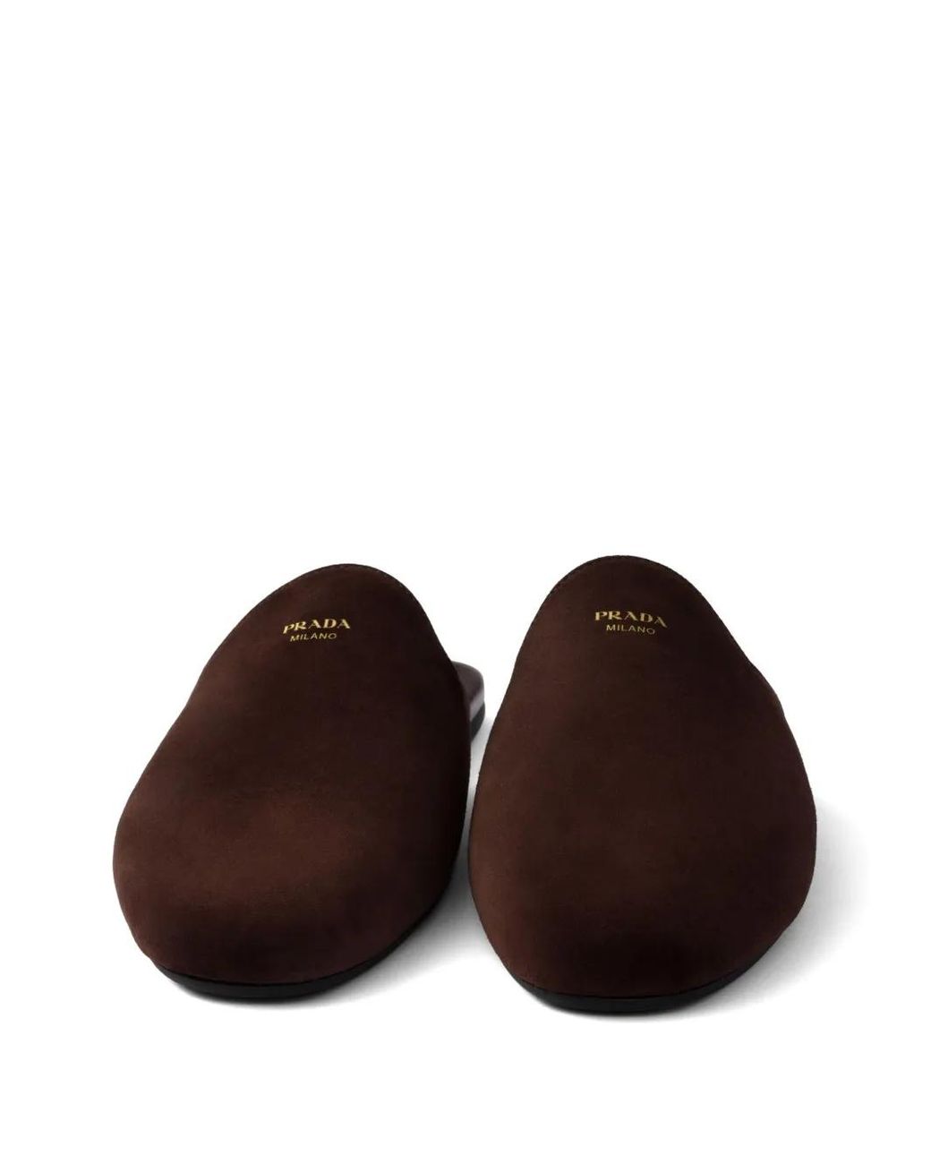 Prada Brown Suede Mules