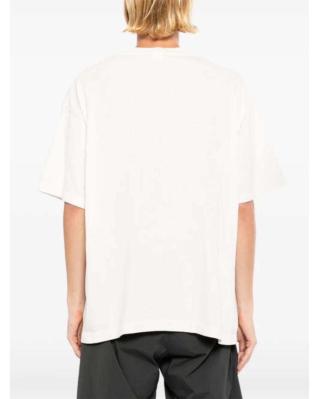 SAINT Mxxxxxx White Logo-Print T-Shirt for men