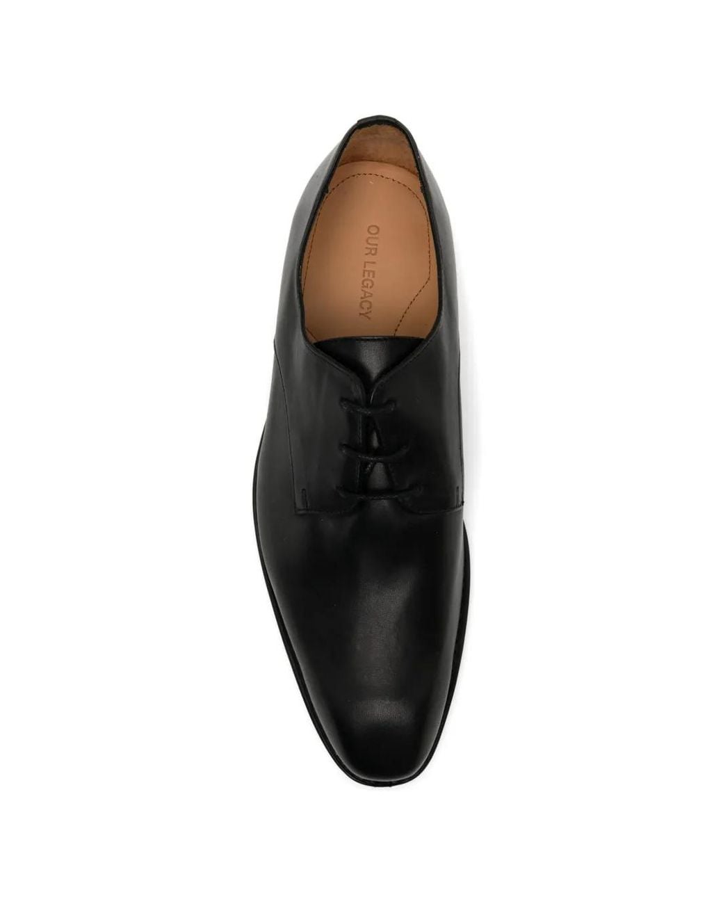 Our Legacy Black Leather Derby Shoes for men