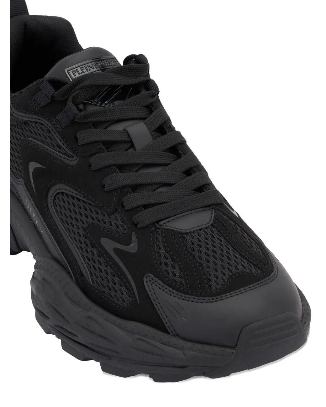 Philipp Plein Black Sneakers Pulse X