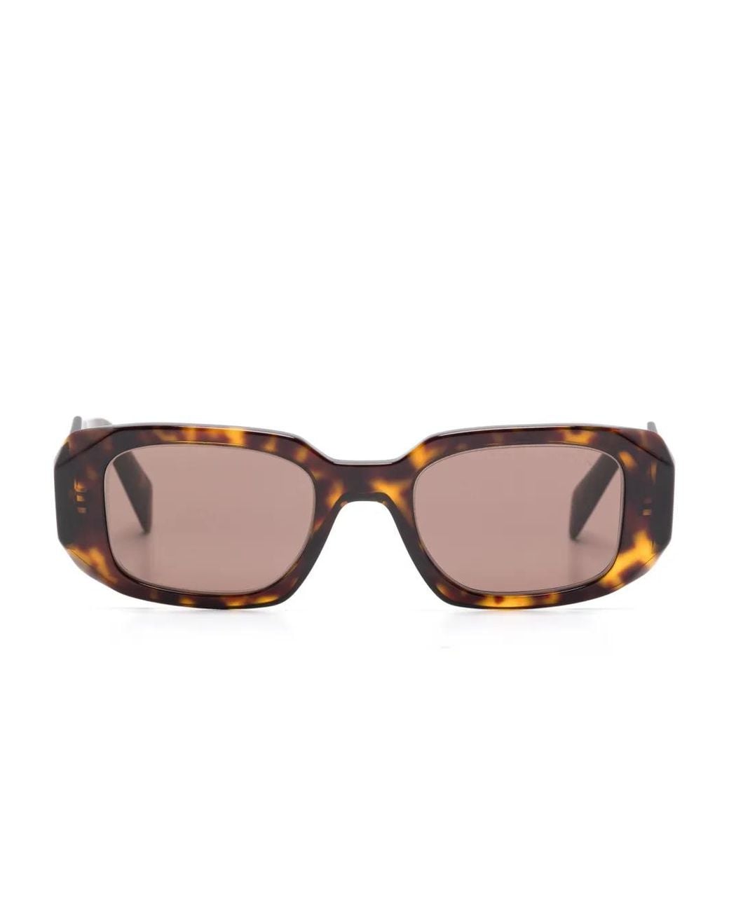 Prada Brown Square-Frame Sunglasses