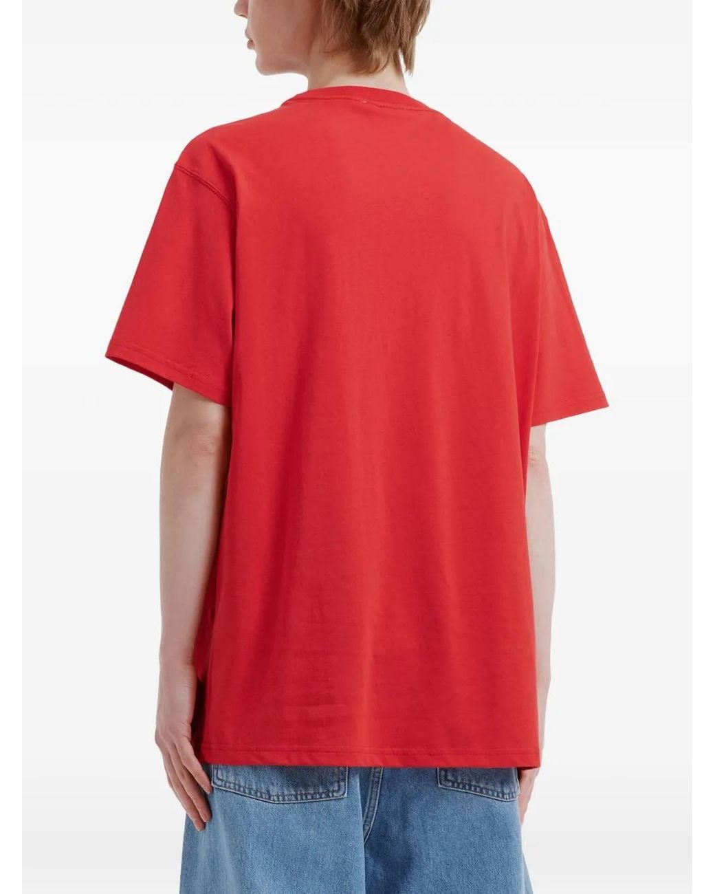 Chocoolate Red Bear-Patch T-Shirt for men