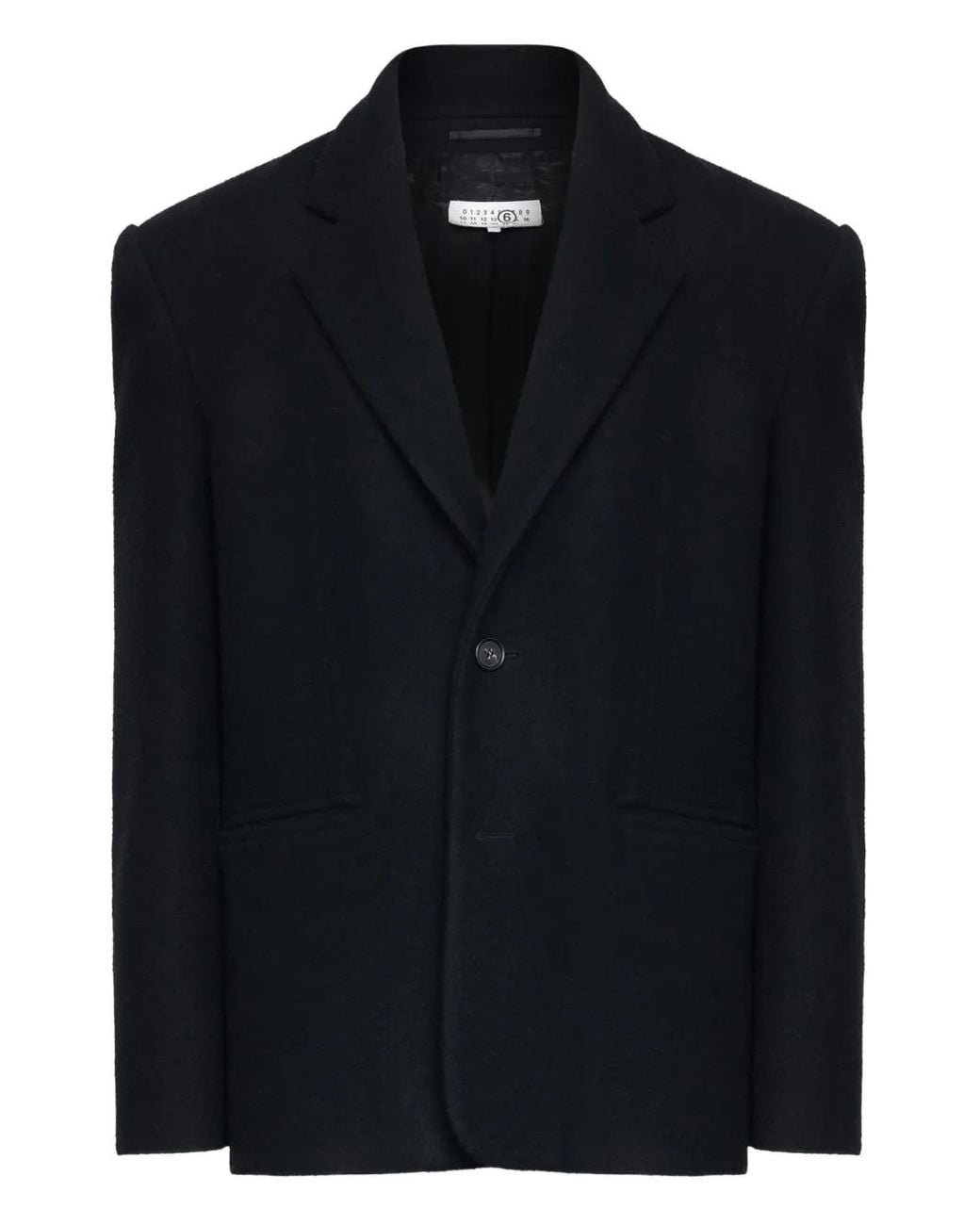 MM6 by Maison Margiela Black Elbow-Patch Blazer for men