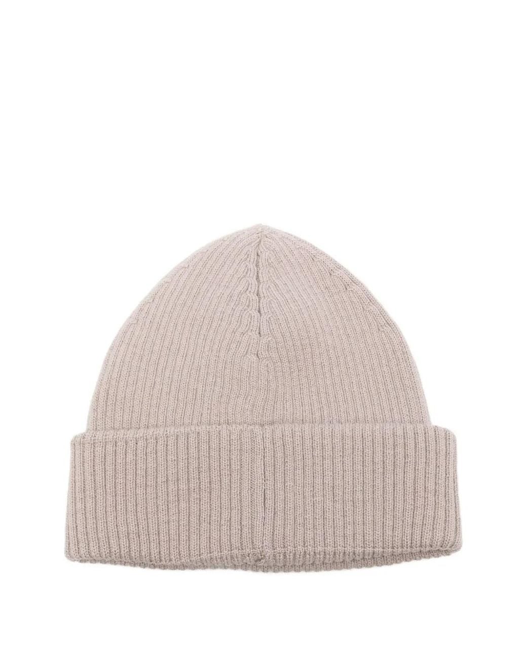 Our Legacy Natural Ribbed Beanie