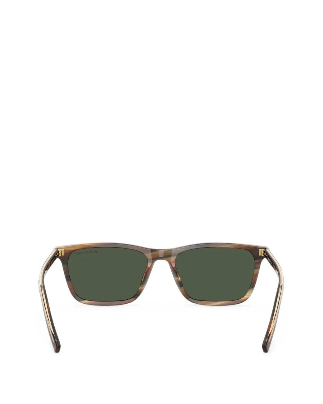 Prada Green Pr D19S Rectangle-Frame Sunglasses for men