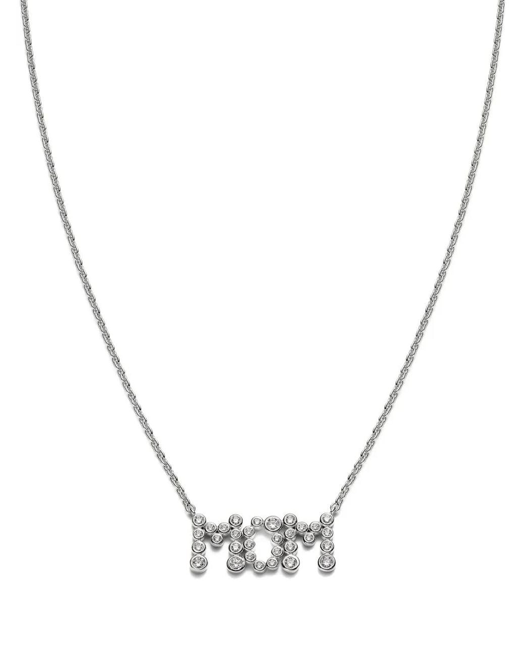 Maria Black Metallic Mom Collet Necklace