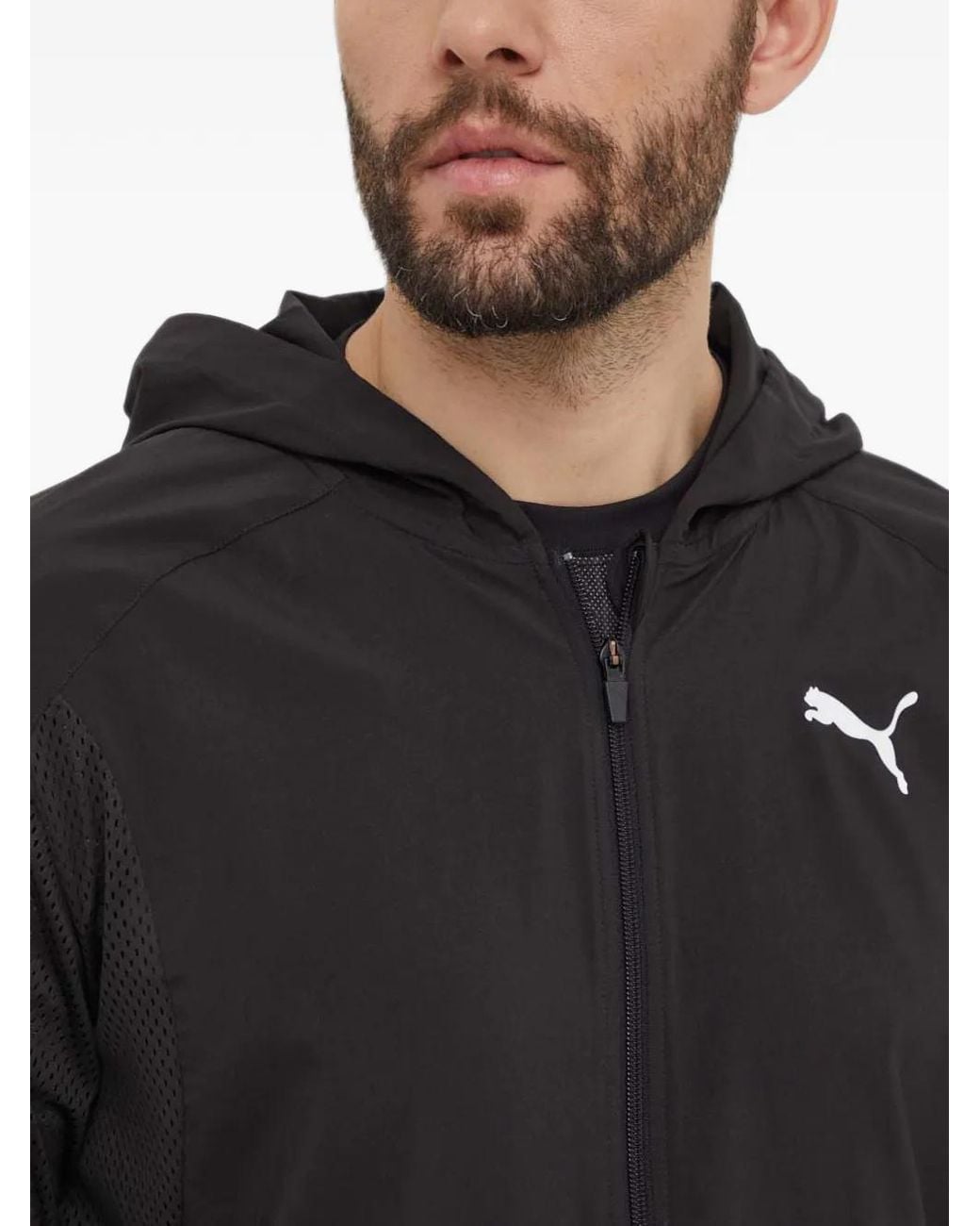 PUMA Black Fit Zip-Up Training Jacket for men