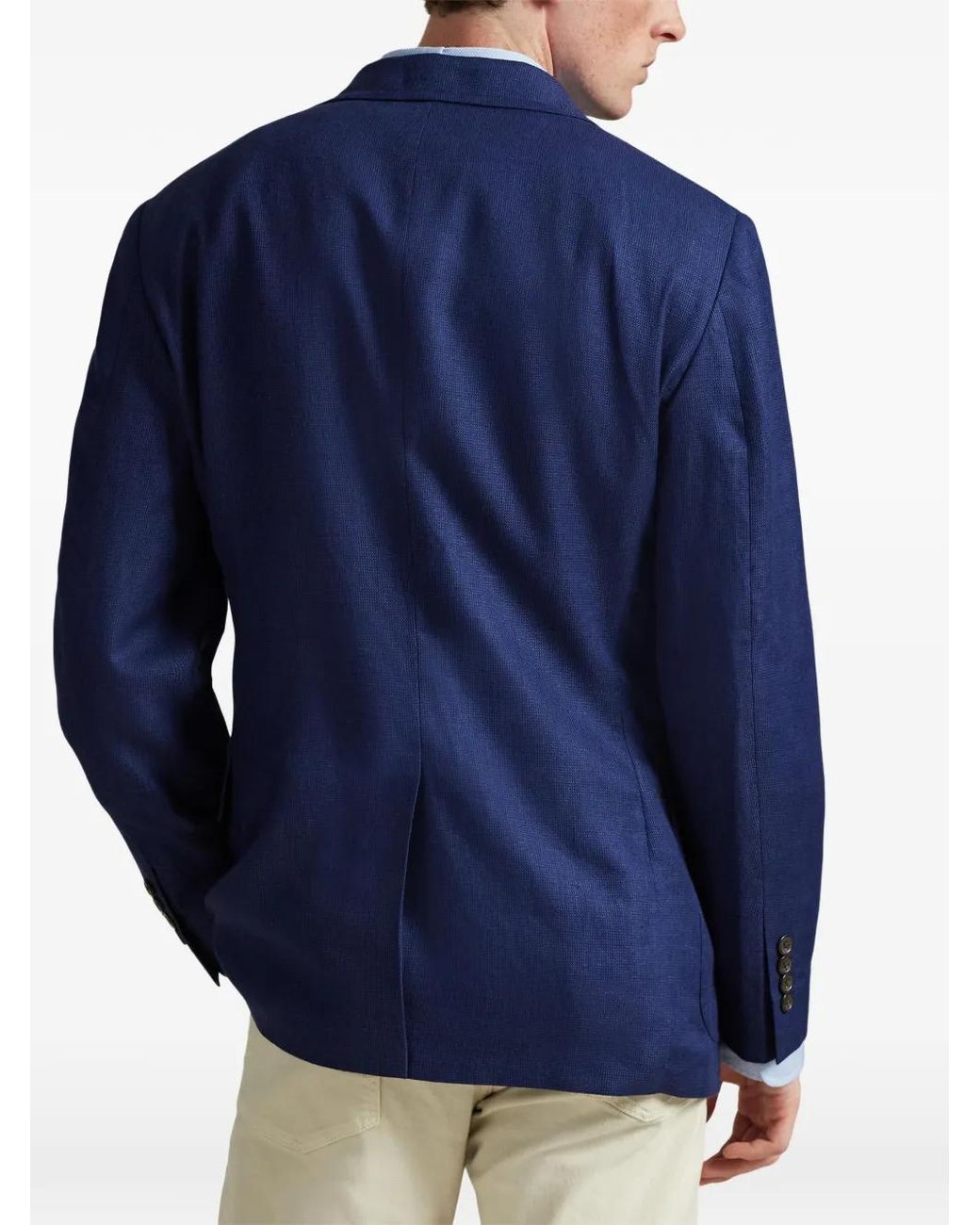 Blazer Con Motivo Pied De Poule Polo Ralph Lauren de hombre de color Blue