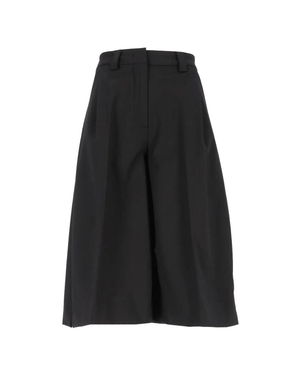 Thelatest Black E-Dakota Pleated Wide-Leg Trousers