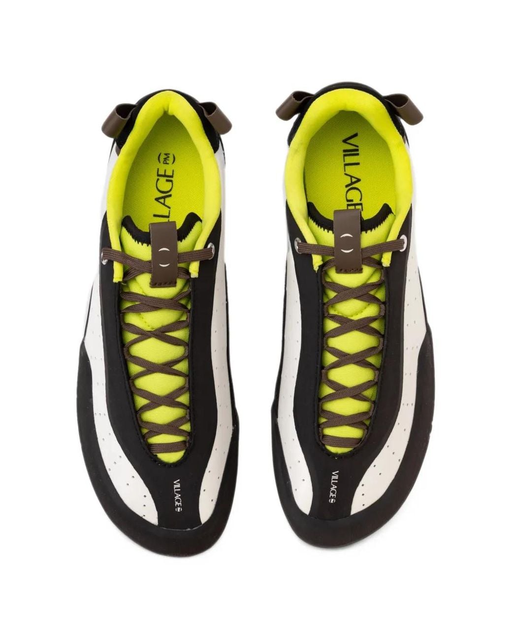 Village PM White 2Pm Panelled Sneakers for men