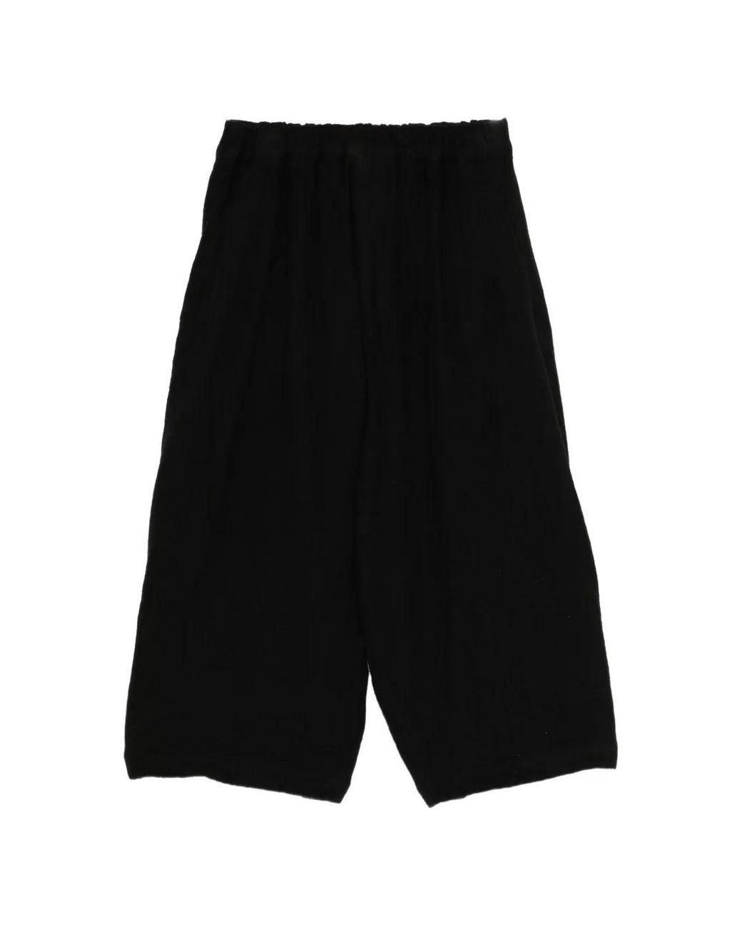 COMME DES GARÇON BLACK Black Pantalon Court À Taille Élastiquée