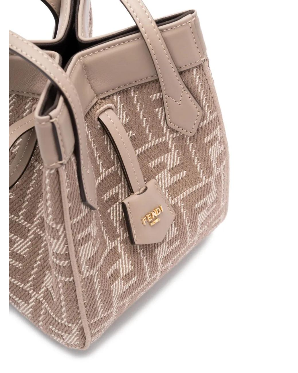 Fendi White Origami Bucket Bag