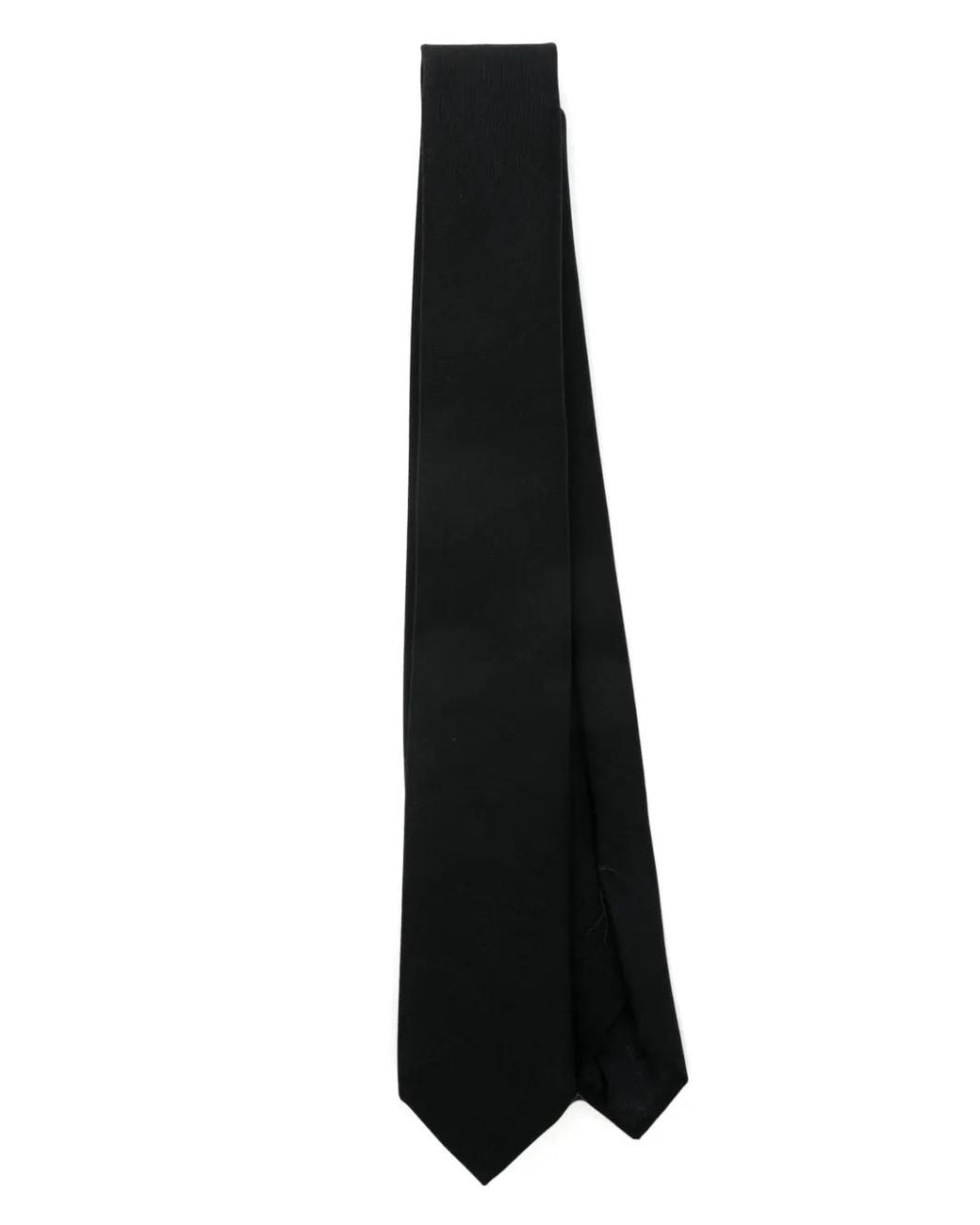 Lardini Black Pointed-Tip Tie for men