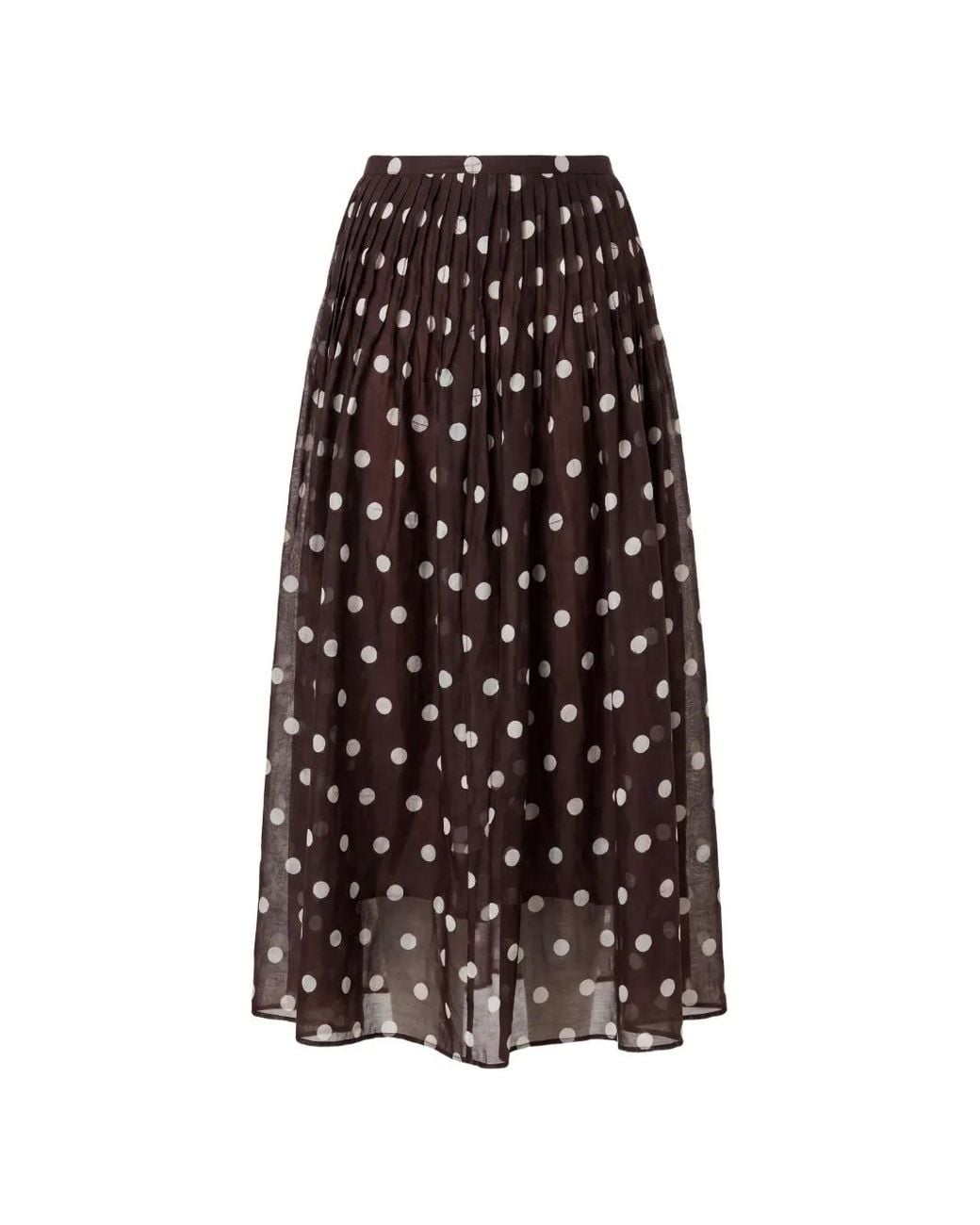 Nicholas Brown Marit Skirt Espresso Ivory Polka-Dot
