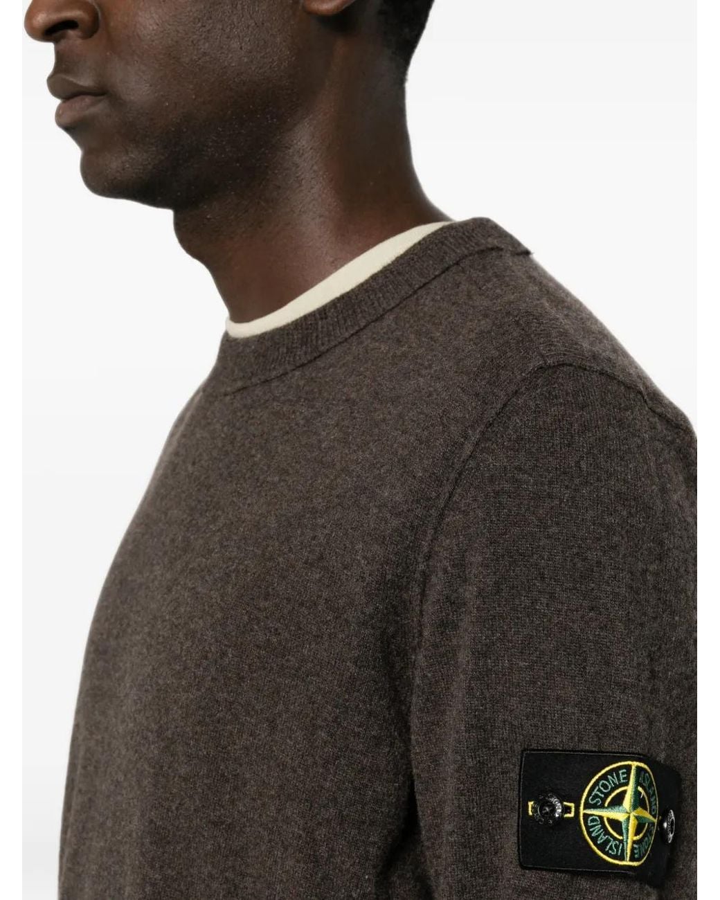 Stone Island Pullover Mit Logo-Patch in Black für Herren