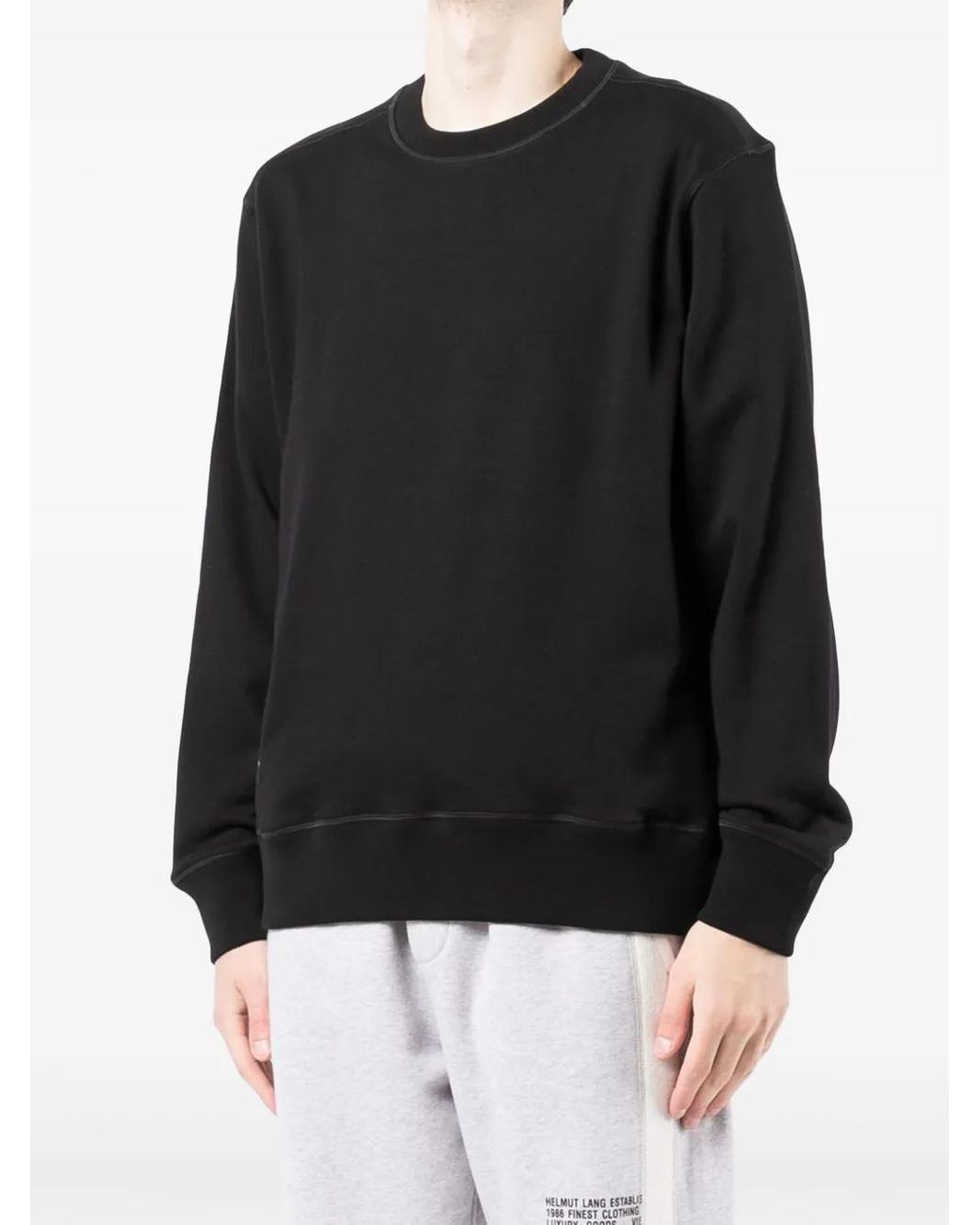 White Mountaineering Black X Paul & Shark Logo-Print Sweatshirt for men