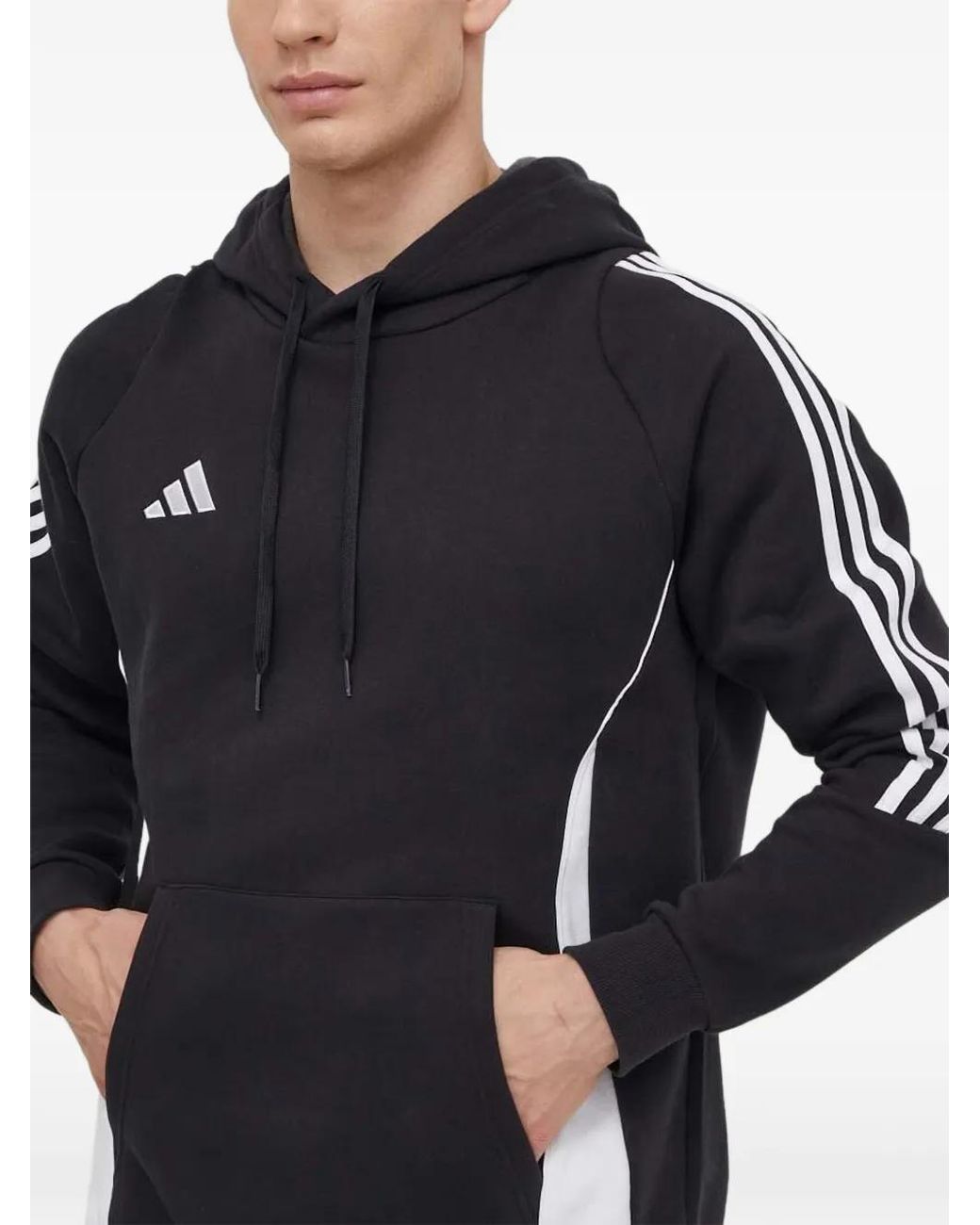 Adidas Blue Tiro 24 Hooded Sweatshirt for men