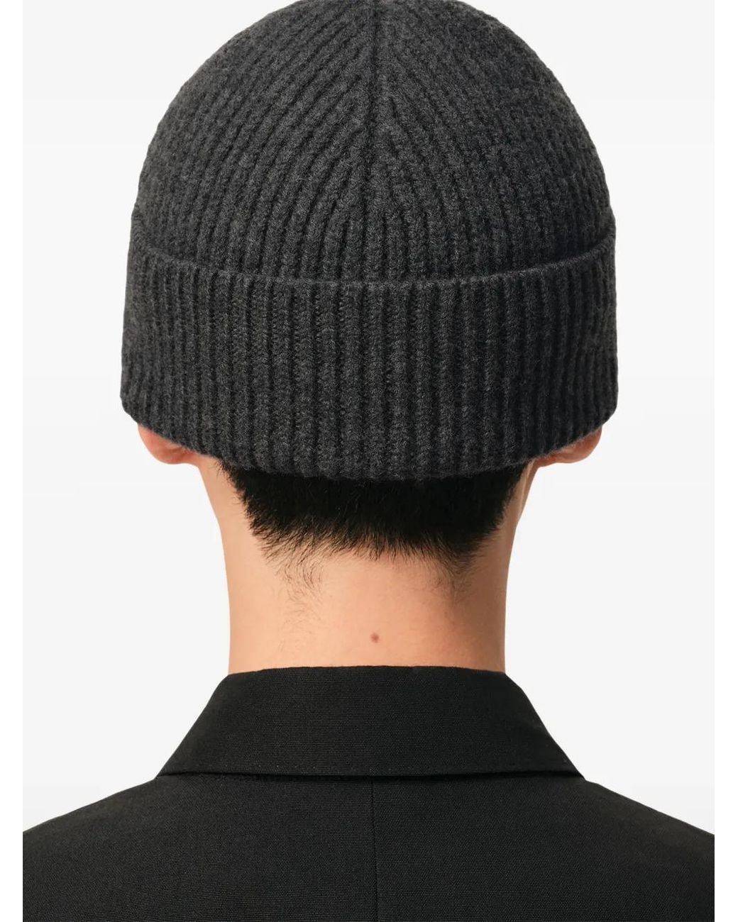 AMI Gray Ami De Coeur Beanie