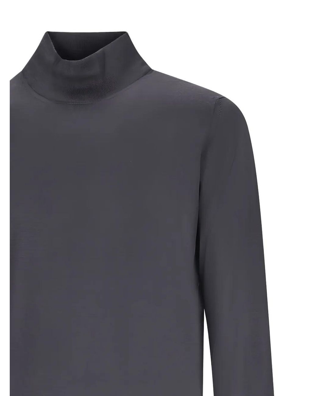 GOES BOTANICAL Blue Ribbed Sweater for men