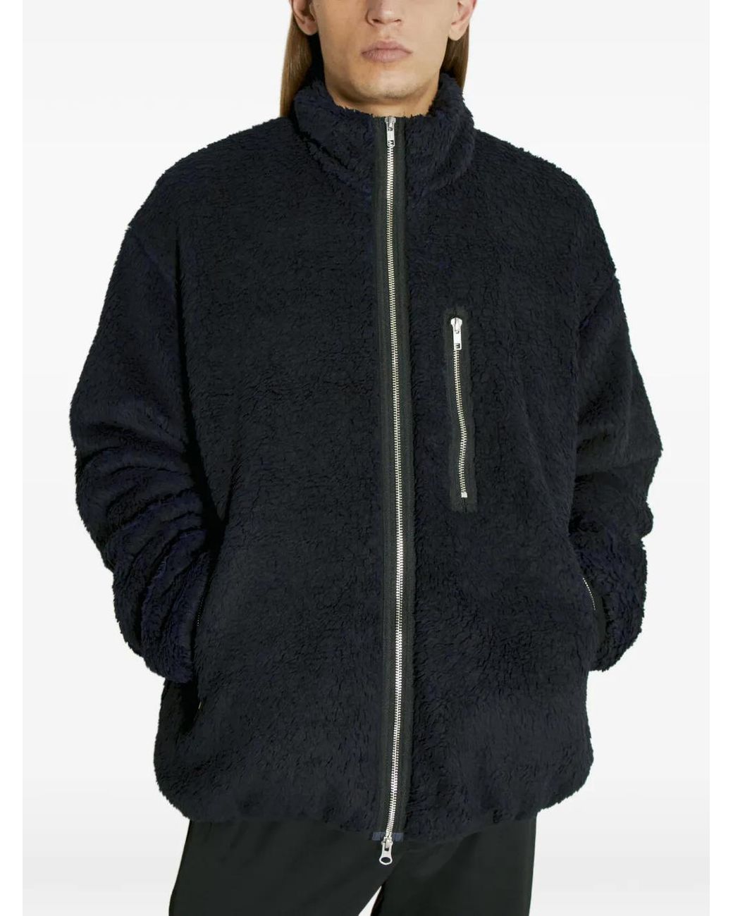 Song For The Mute Black Zip-Up Jacket for men