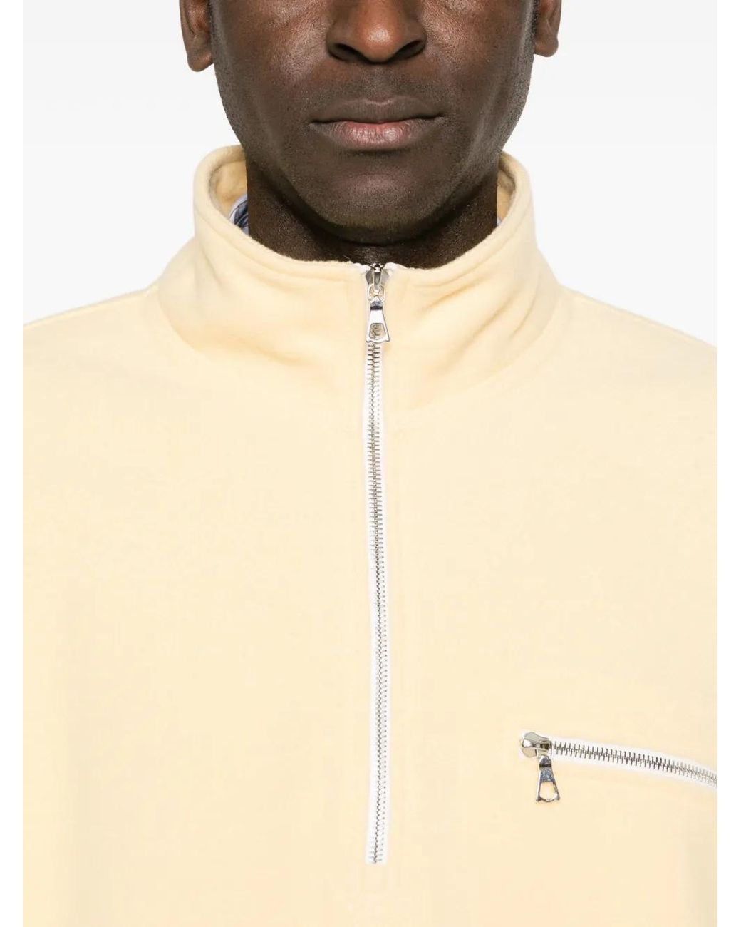 Rier Natural Zip-Fastening Pocket Sweatshirt for men