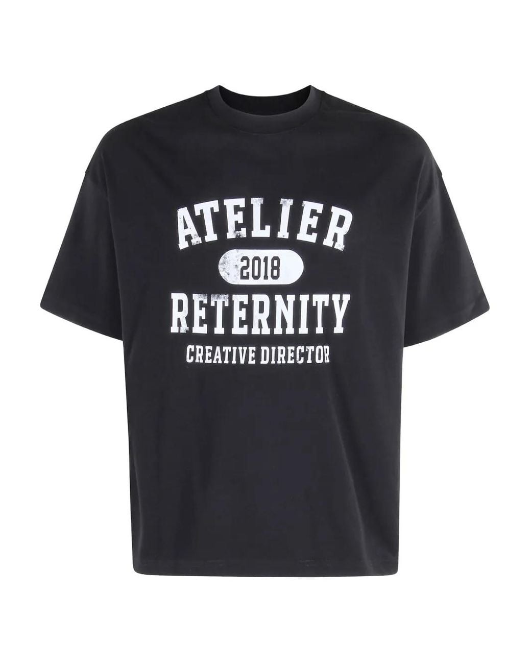 RETERNITY Black Graphic-Print T-Shirt for men