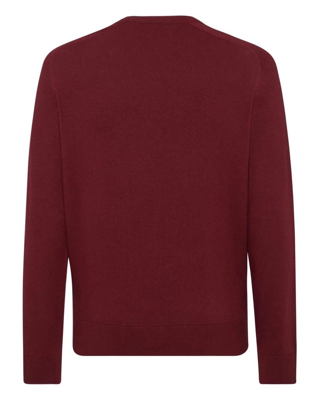 Philipp Plein Red Round-Neck Sweater for men