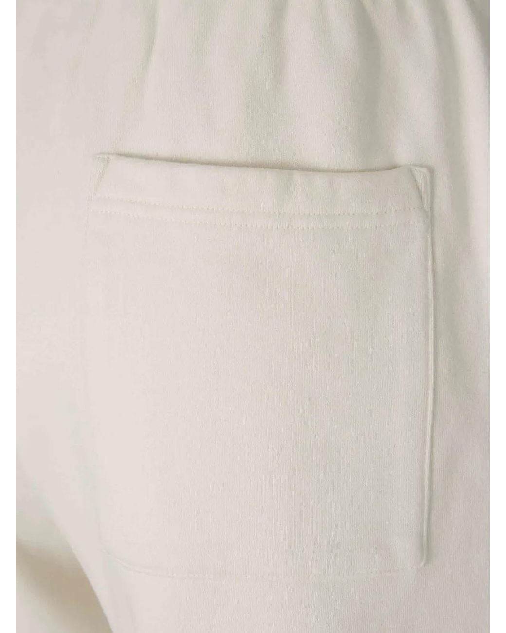 Sporty & Rich White Pantalon De Jogging À Logo Brodé