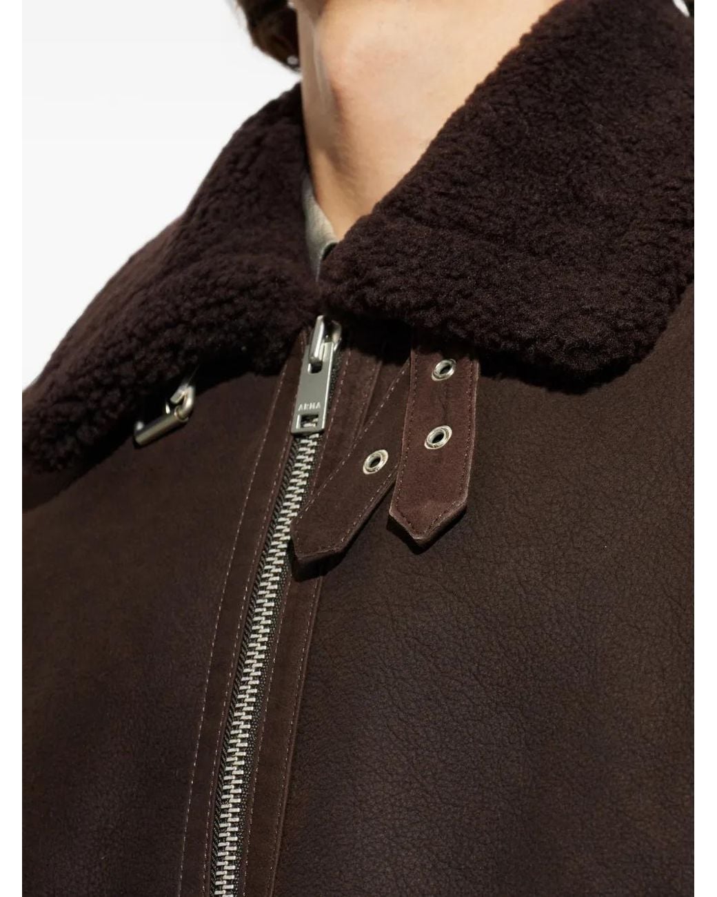 Arma Brown Sano Shearling Jacket for men