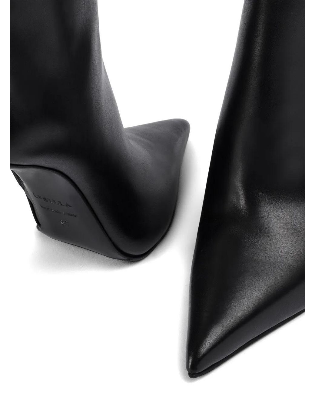 Le Silla Black Amelia Pointed-Toe Ankle Boots
