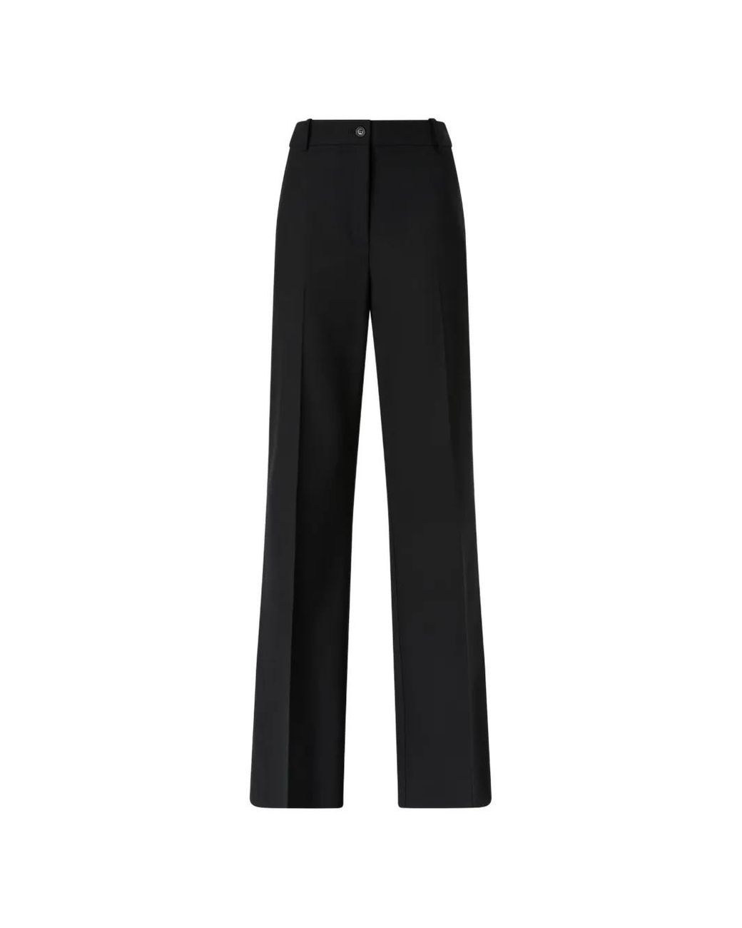 Pinko Black Tailored Wool Crêpe Trousers
