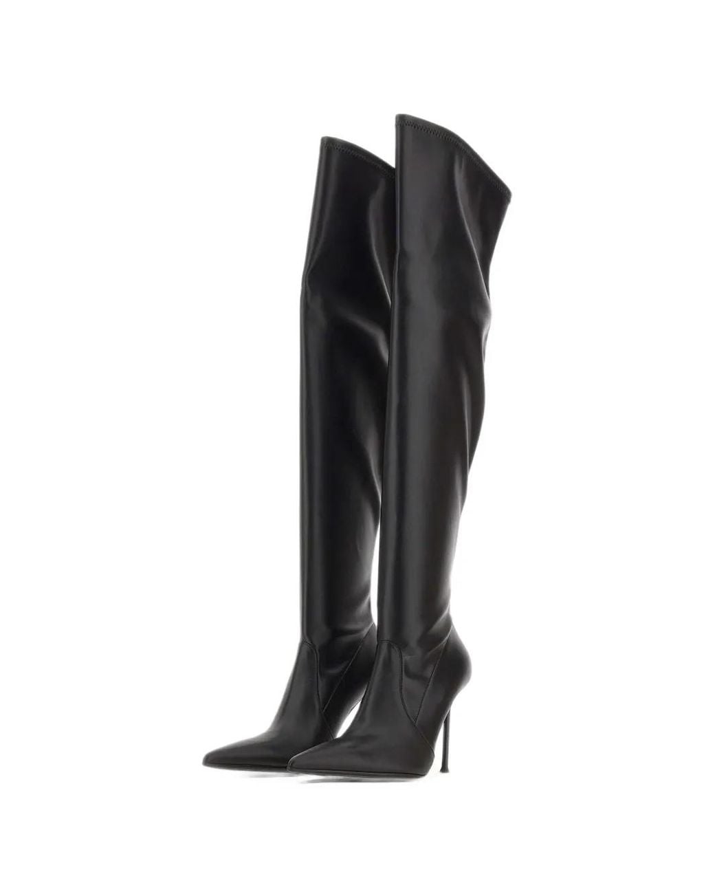 Sergio Levantesi Black Pupa67 Tryde Over-The-Knee Boots