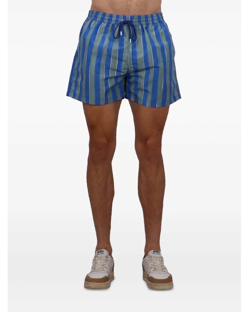 Paul Smith Blue Striped Swim Shorts for men