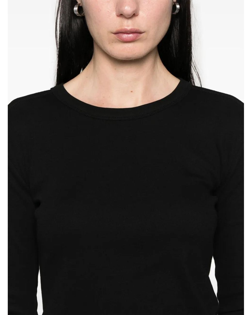 Camiseta De Algodón Thom Krom de color Black