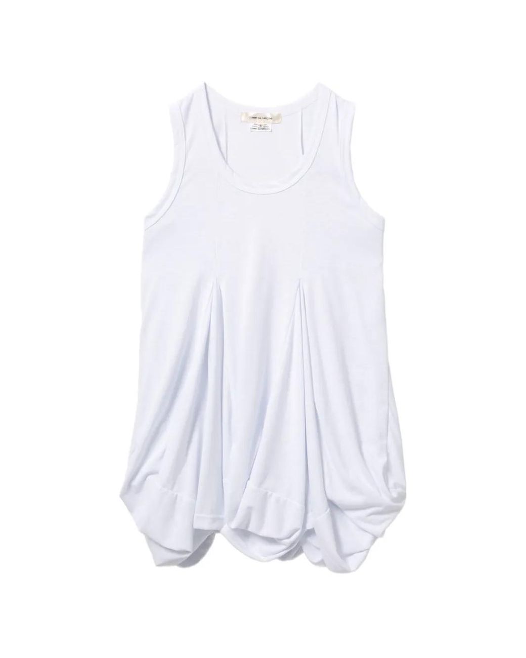 Chaleco Con Dobladillo Abombado Comme des Garçons de color White