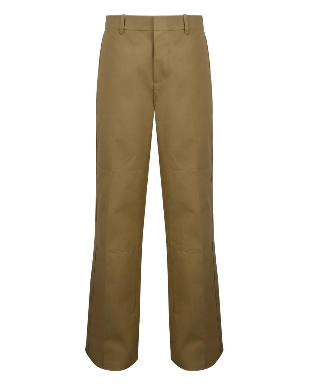 Helmut Lang Green Cotton Carpenter Trousers for men