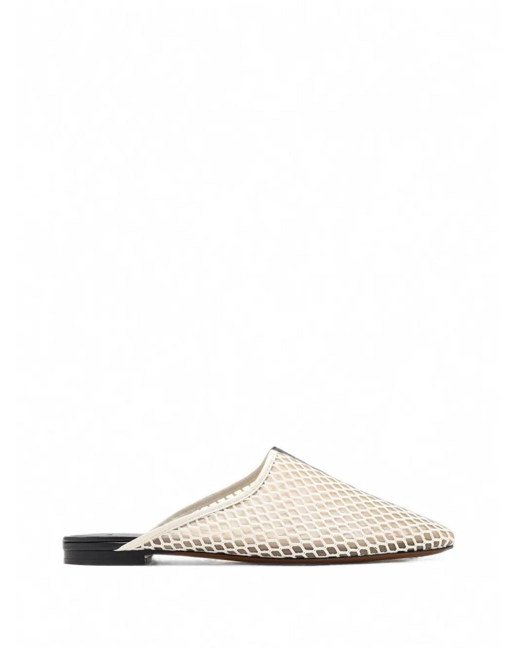 Vince White Mules Dakota Plates En Résille