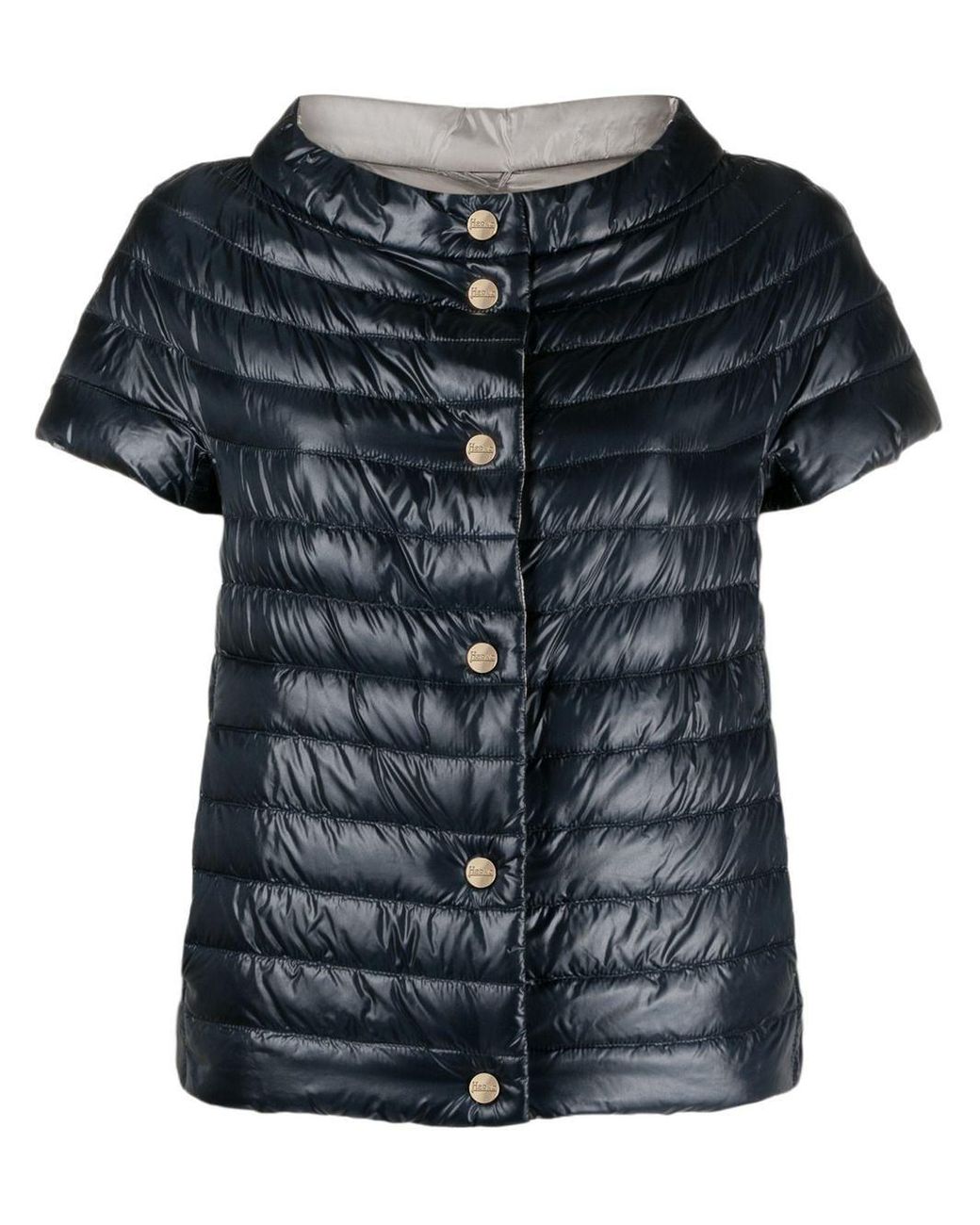 Herno Reversible Shortsleeved Down Jacket Lyst