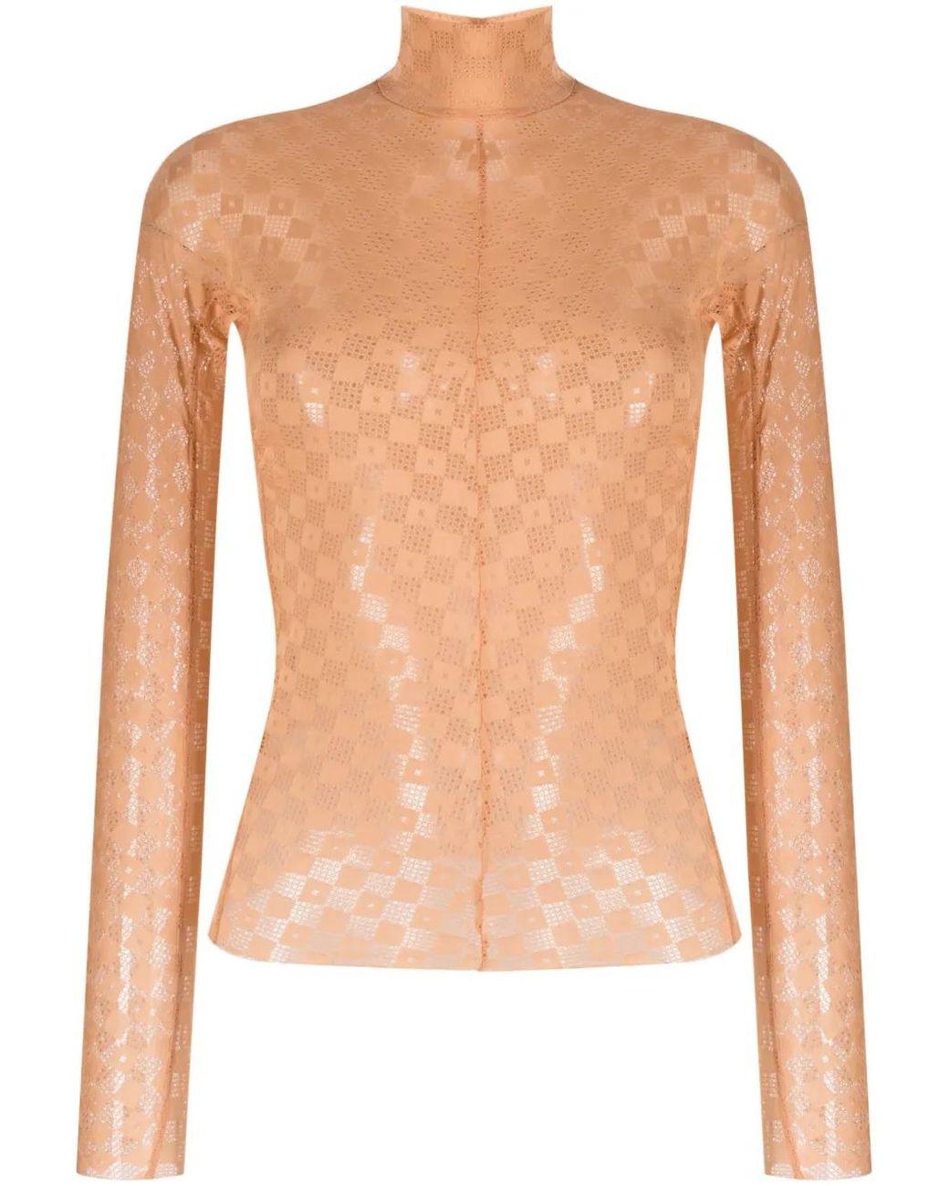 Forte_forte Natural Damier Lace Shirt Clothing