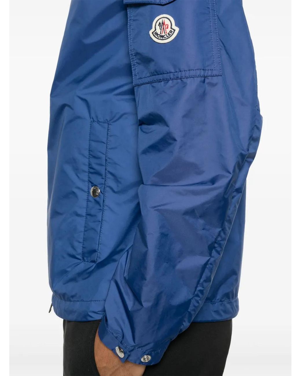 Moncler Blue Etiache Hooded Jacket for men
