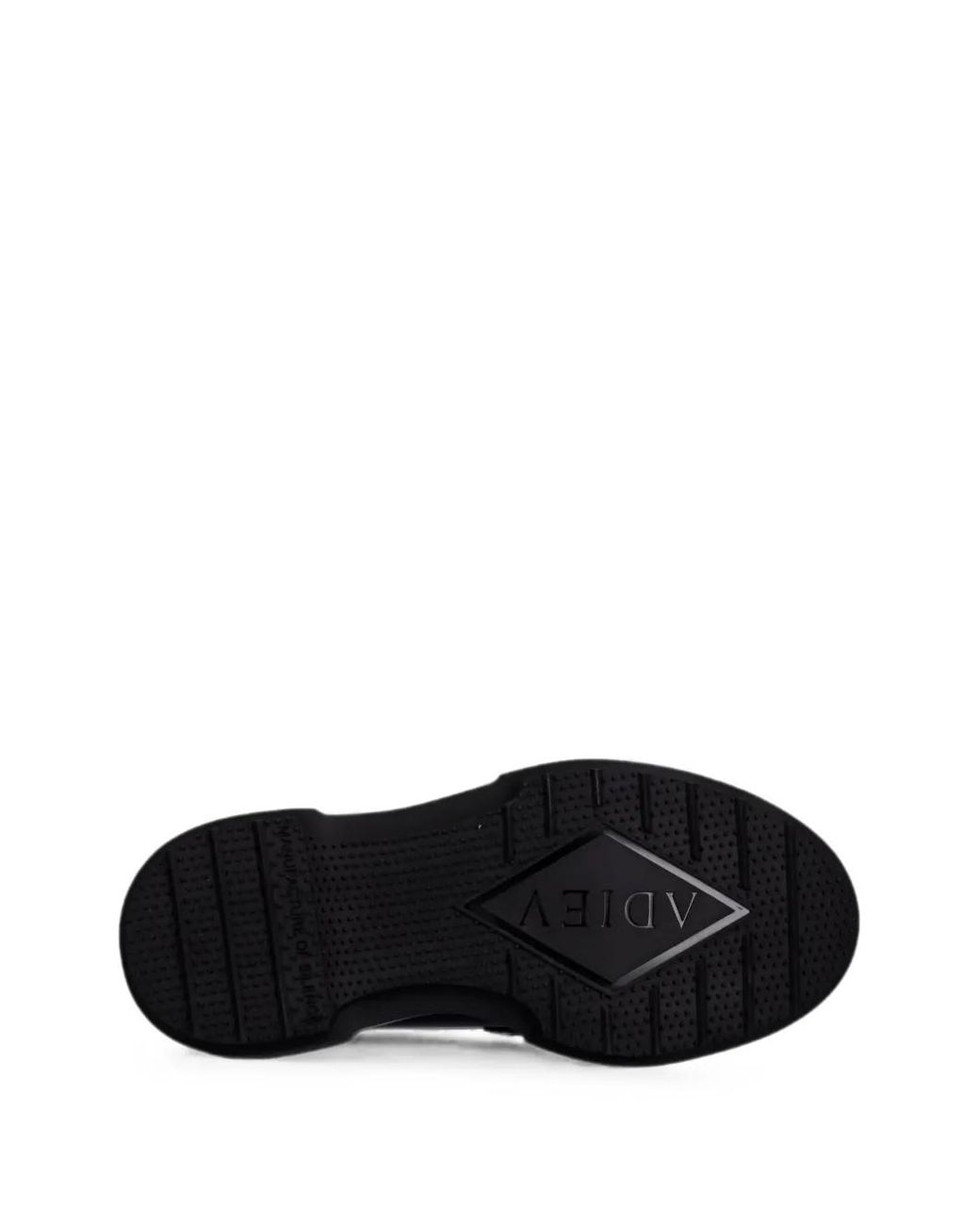 Adieu Black Mocassins En Cuir