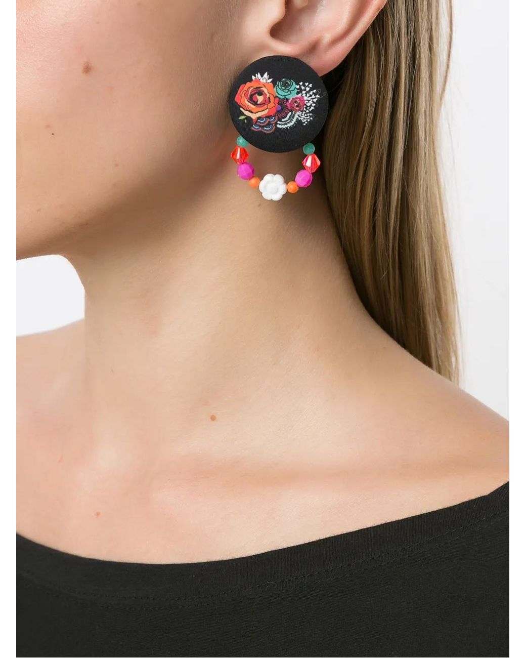 Amir Slama Multicolor 3 Pair Earring Set