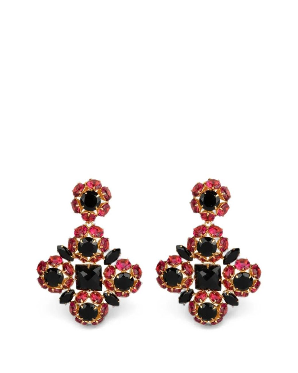 Bounkit White Ariadne Cluster Drop Earrings
