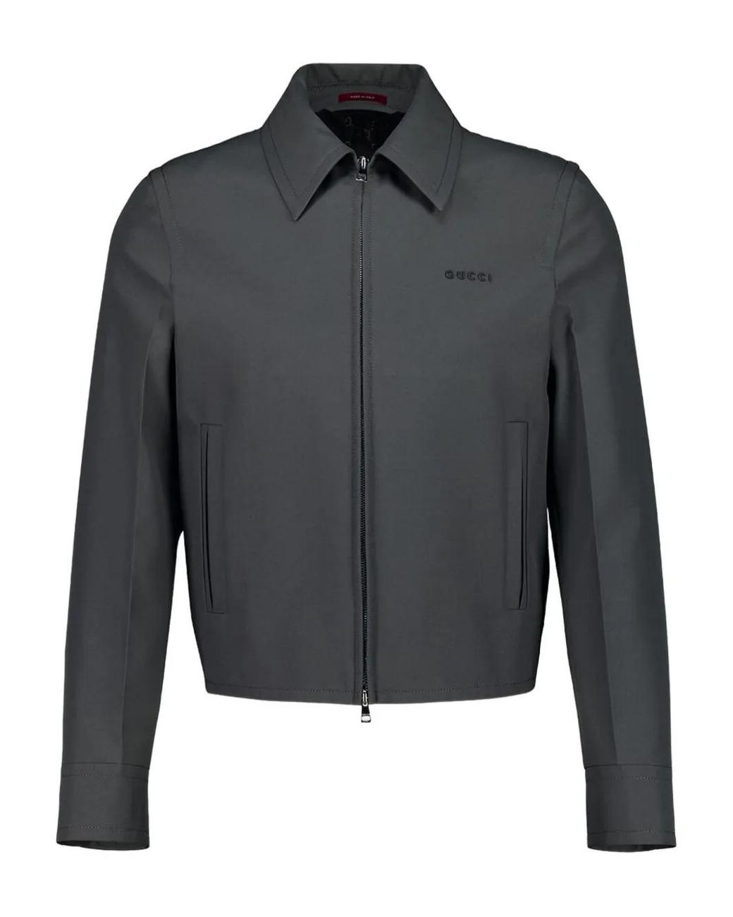 Gucci Gray Technical-Panama Jacket for men