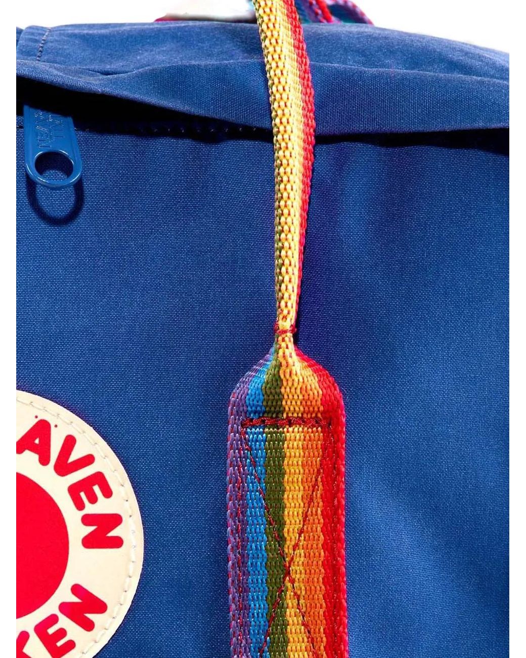 Fjallraven Blue Striped Backpack