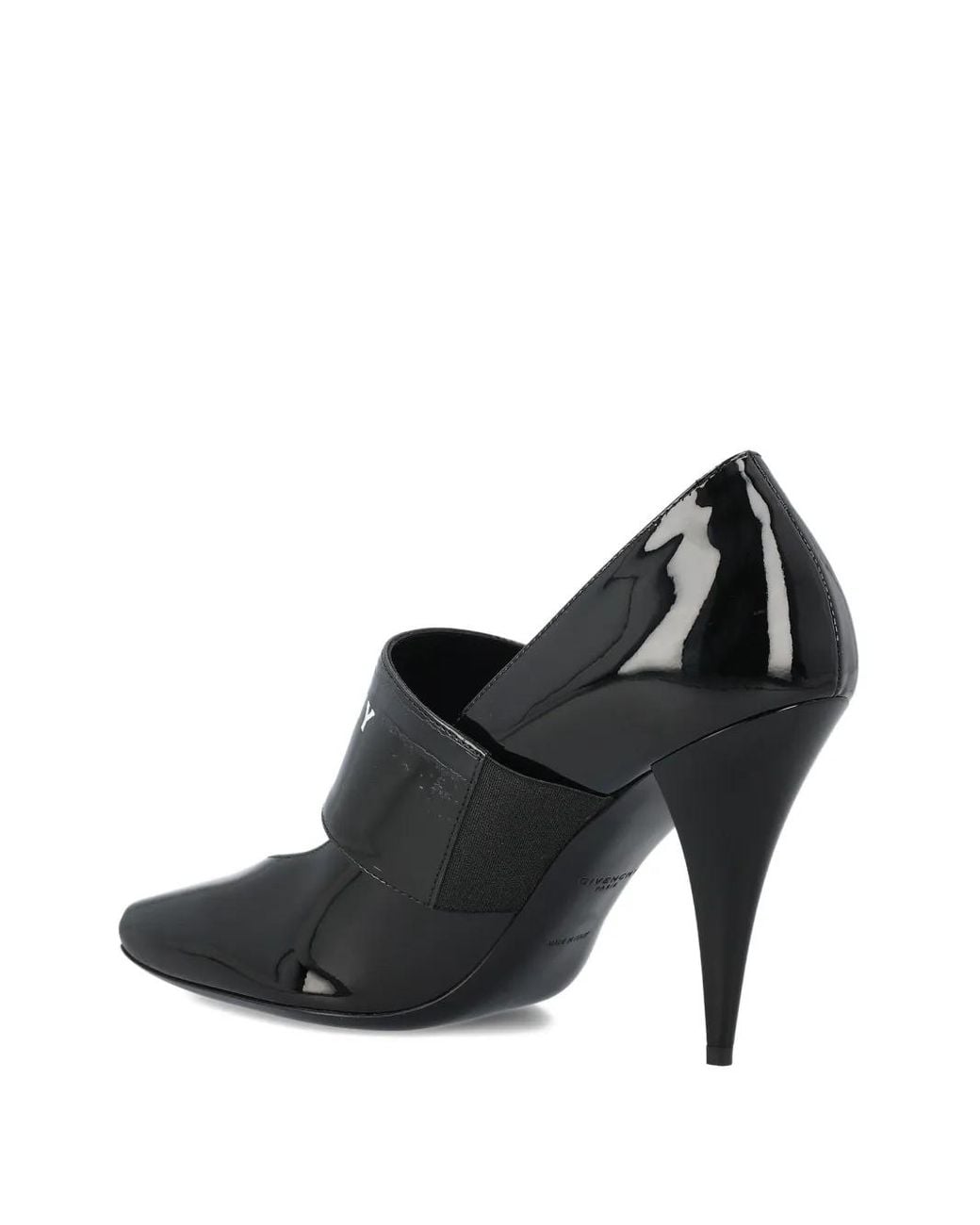 Givenchy Logo-plaque Patent Leather Pumps Black