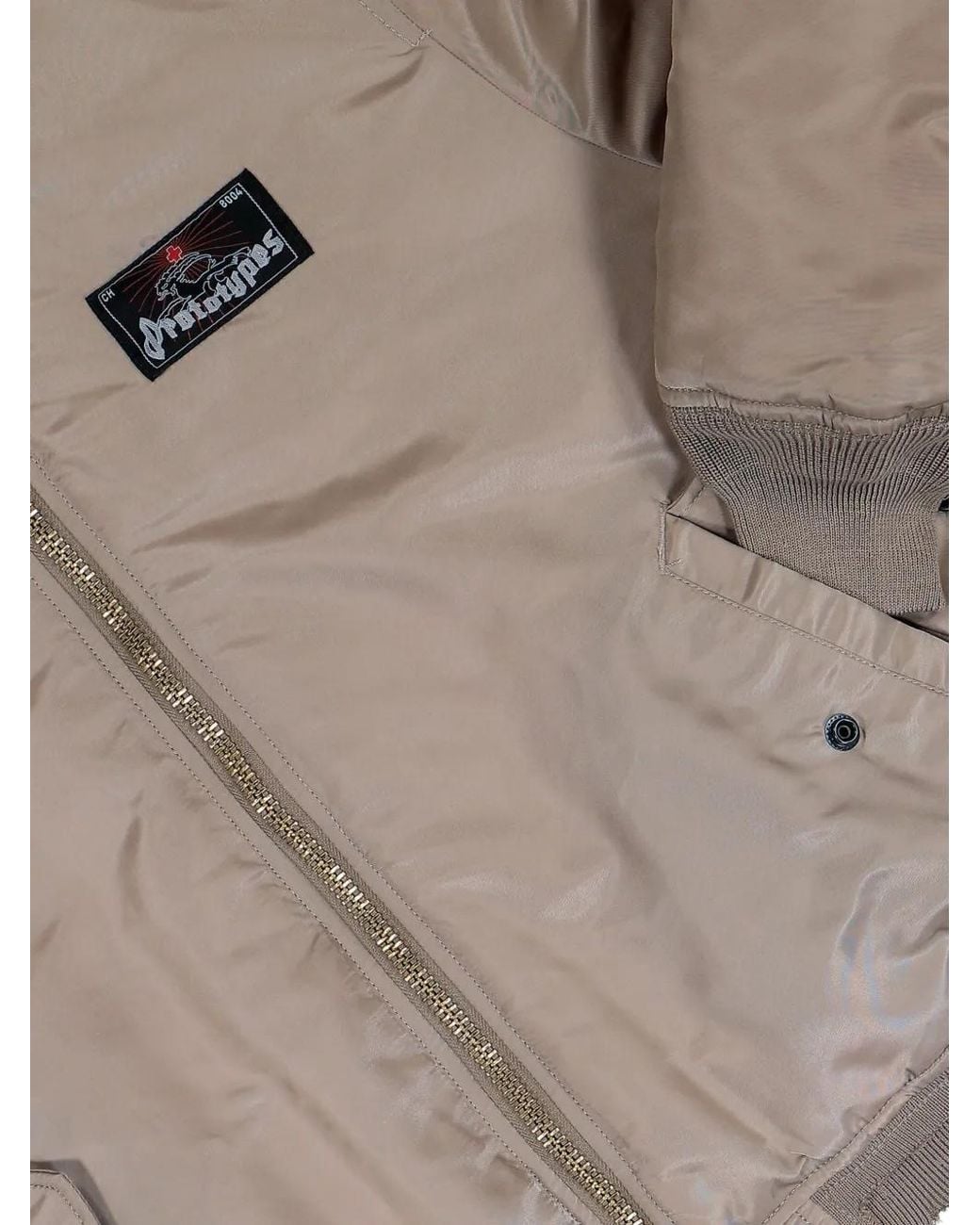 PROTOTYPES Brown Sprayed Bomber Jacket